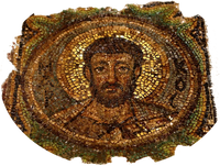 · Mosaico Paleocristiano representado al Marcos el Evangelista · s. VI d. JC. · Chipre · · Mosaico Paleocristiano representado al Marcos el Evangelista · s. VI d. JC. · Chipre ·