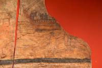 “Jesús Cristo y Simón-Pedro caminando sobre el agua” · Pintura de la pared del baptisterio · Domus ecclesiae de Dura Europos · Fotografía de “Marsyas” · “Wikipedia Commons”